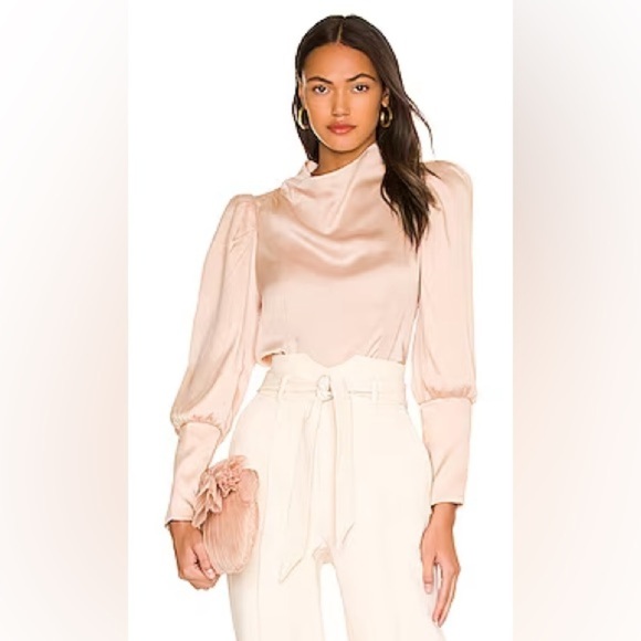 NWT ASTR the label Valencia top in blush size XS formal office elegant - Picture 4 of 11